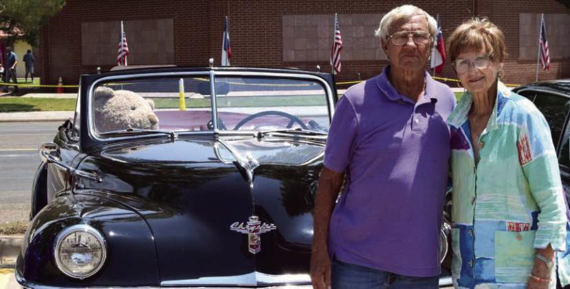 Lonnie and Helen Adrian earned second place in the Joe Harrell Memorial Car Show with their 1948 chrysler during the 2026 Sandhills Celebration on Aug 1. (Photo by Leon Szaniszlo)