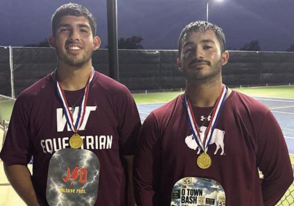 Issac and Ian Garza Placed first in the Olton Pickleball Tournament during the 2026 Sandhills Celebration on Aug 1. (Photo provided by Ryan Vega)