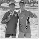Noah Villanueva and Jasiah Hernandez kicked off their cross country season last week at the Canyon Reef Invitational at Snyder. Villanueva finished third overall, while Hernandez finished eighth overall. (Submitted Photo)