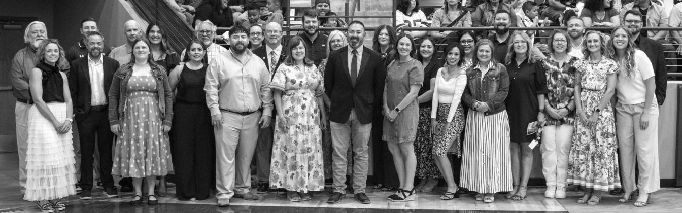Littlefield High School faculty pose for a photo at the 2026 Graduation Ceremony on May 22, 2026. (Photo by Madison Vidales)