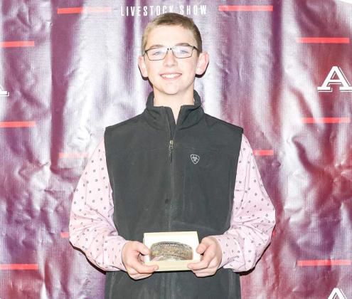 Junior Goat Showmanship Award - Grant Muller, Littlefield 4-H (Photo by MD Creations)