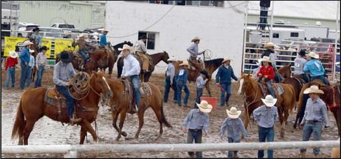 The youngsters are not going to let a little mud and water keep them out of competition to earn points for the WCRA Junior National Finals in Amarillo, Texas on Saturday, September 16,2023 at Earth, Texas. After rule changes and precautions were taken to ensure the safety of the young competitors and the livestock, the rodeo was ago.
