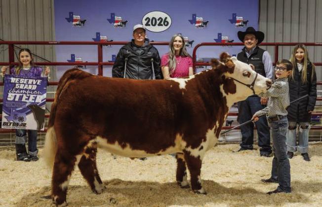 Bennett DeBerry of Olton 4-H, Reserve Grand Chanpion Steer