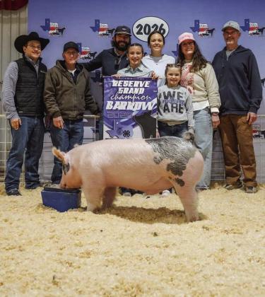 Sawyer Bridges of Olton FFA, Reserve Grand Chanpion Barrow