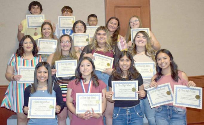 Olton High School Awards