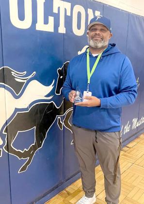 CONGRATS TO COACH LOGAN for being selected by the students for January Teacher of the Month at OJH! Some of the students’ reasons were “he makes practice fun but we still get better” “he is kind” “he is a good teacher.” Thank you Coach Logan for building positive relationships with our kids and helping them grow! (Photo Courtesy of Olton ISD)