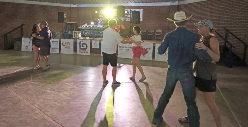 Friday night music for the dance was provided by DJ Ferly (Froilan Reyna). (Photo by Wesley Quigley)