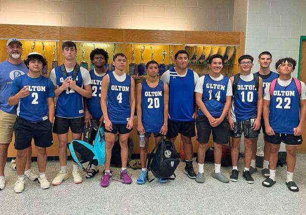 The Olton Mustangs varsity summer league squad wrapped up their summer season at the end of June, going 9-0 at the Texico Summer League, 3-0 in TABC Showcase and 4-4 at the OSU Team Camp. they went 16-4 overall this Summer and were coached by David Azam. (Submitted Photo)