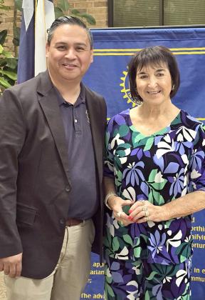 Club Secretary Dezi Vargas and Out-Going President Kay Franklin-Powell. (Submitted Photo)