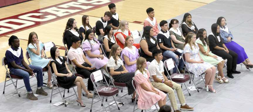 The National Honor Society of Littlefield High School Induction of New Members