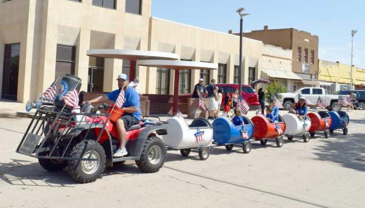 This adorable Tot Train was entered in the Flatland Music Festival by Lamb County Electric Cooperative on Saturday, July 15, 2023. (Photo by Ann Reagan)