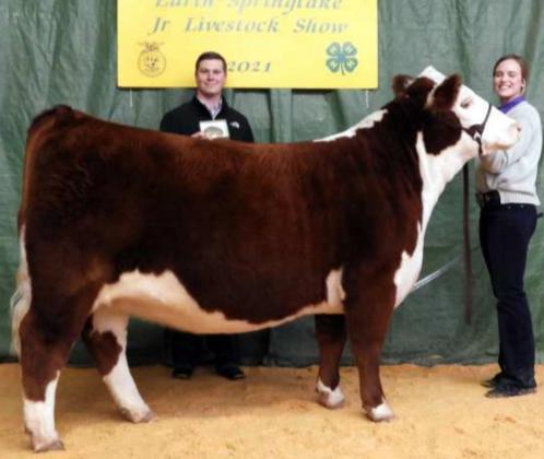Grand Champions selected at Earth-Springlake Stock Show on Jan. 28th