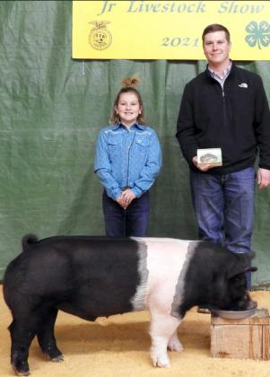 Grand Champions selected at Earth-Springlake Stock Show on Jan. 28th
