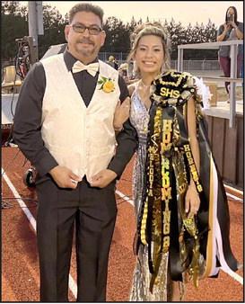Sudan Homecoming queen candidate, Melodia Rodriguez and her dad Timmy Rodriguez. (Submitted Photo)