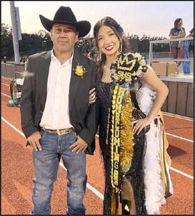 Sudan Homecoming queen candidate, Valerie Centeno and her dad, Saul Centeno. (Submitted Photo)