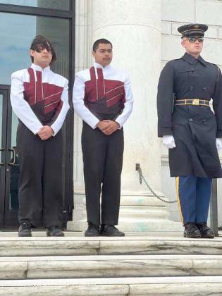 Jimmy Rios and Matthew Rios at the Tomb of the Unknown Soldier in Washington, D.C. (Submitted Photo)