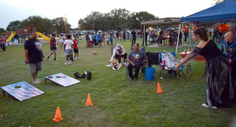 Of course there was Cornhole, after all the Pumpkin Trail was at Crescent Park in Littlefield, TEXAS!