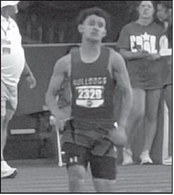Amerst’s Aiden Rodriguez wrapped up his high School track career with a 9th place finish at the 1A State Track Meet in Austin lastSaturday, clocking a time of 23.02 in the men’s 200-meter dash. (Submitted Photo)
