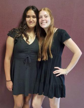 Springlake-Earth ISD’s Jocelyn Salas and Caydee Humphrey qualified for the State UIL Solo and Ensemble Contest that took place on May 24th in Austin, Tx. (Submitted Photo)