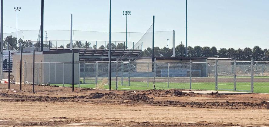 New Softball Field nearing completion
