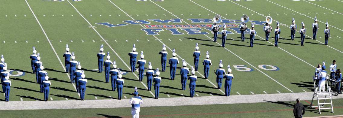 HEADED TO AREA - The Olton Mighty Mustang Band, under the direction of Travis McCullough and Kevin Kruetler performed at the UIL Region 16 Marching Contest on Sat. Oct. 15. The Band was awarded a Division I rating, qualifying them for the Area Competition, which will be held at Lowery Field in Lubbock on Sat. Oct. 29th. (Photo by Ann Reagan)