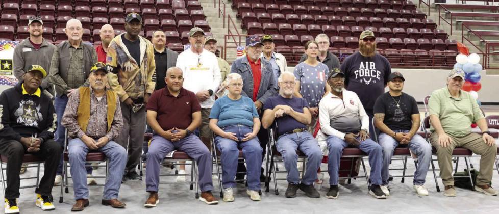 Veterans were honored during the Veterans Day presentation at Littlefield High School on Tuesday November 11, 2025 at 11:00 a.m. (Photo by Ann Reagan)