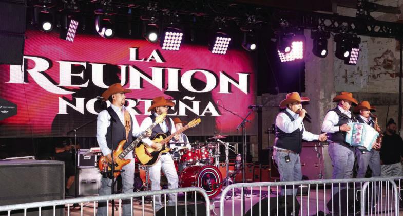 La Reunion Nortena performed Saturday night at the Flatland Music Festival. (Photo by Ann Reagan)