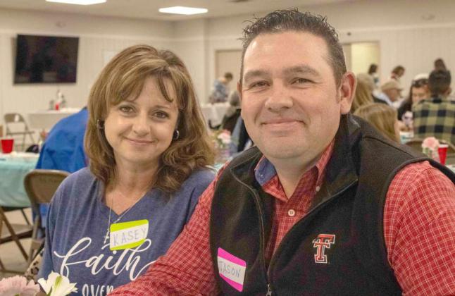 Bob Edwards’ great nephew, Jason Trotter, attends his great uncle’s 16th annual Fish Fry alongside his wife, Kasey Trotter, and family members on April 19, 2025. (Photo by Madison Vidales)