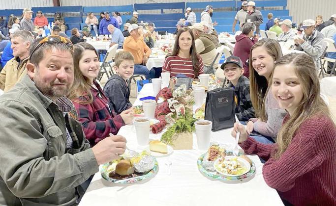 VALLEYAG ELECTRIC CHRISTMAS OPEN HOUSE - Folks gathered at theAg Pavilion in Olton for the Valley Ag Electric Christmas Open House on Friday Dec. 2nd as they enjoyed a meal, and kids and families could take pictures with Santa Clause. (Submitted Photo)