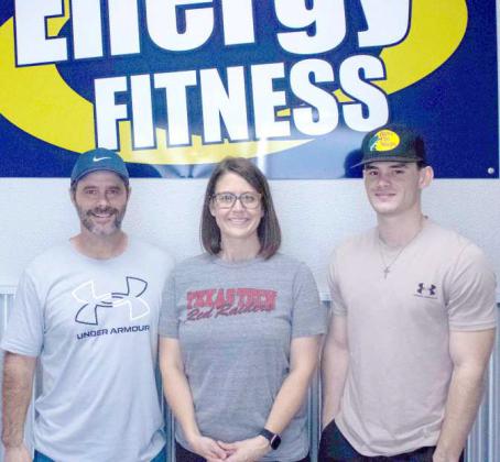 Energy Fitness Owner Marty Jones with his wife, Amy and son, Mason Jones. The business opened on June 24, 2024. (Photo by Madison Vidales)