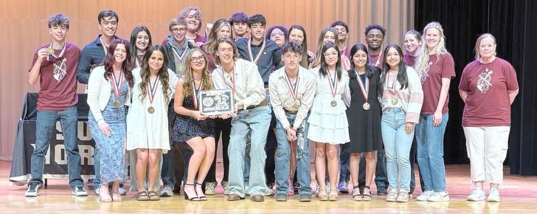 SUDAN'S ONE-ACT PLAY competitors pose with their awards after advancing to the UILArea Competition on March 26, 2025. (Submitted Photo)