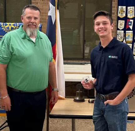 Rotary welcomed Denton Moore