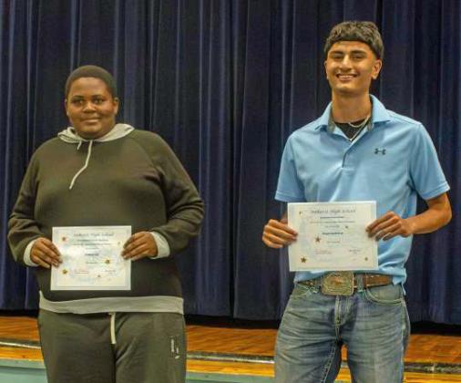 Mrs. Mergler’s Awards - (L-R): Dakari Lee and Angel Contreras. (Submitted Photo)