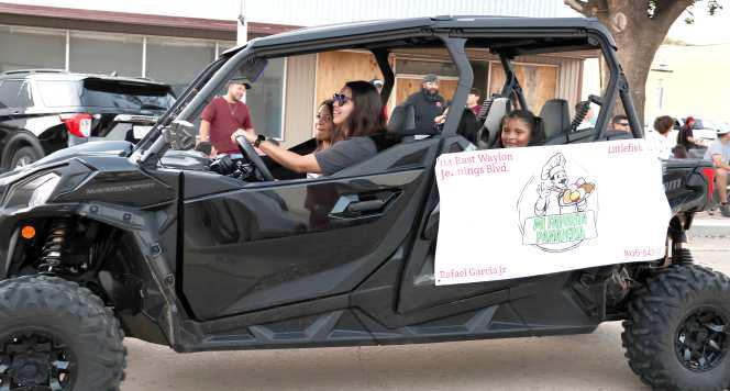 Mi Favorita Panderia was on hand to cheer the Wildcats to victory at the Homecoming Parade held in downtown Littlefield, Texas on Thursday September 19, 2024. (Photo by Ann Reagan)