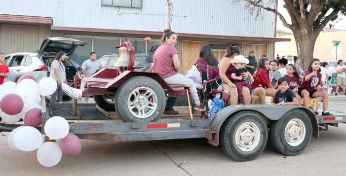 SheaD’s Burritos float in the Homecoming Parade.