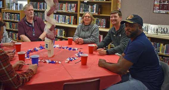 Local veterans were treated to a Baked Potato lunch, sponsored by the Littlefield Student Council. (Photos Courtesy of Trisha Nelson)