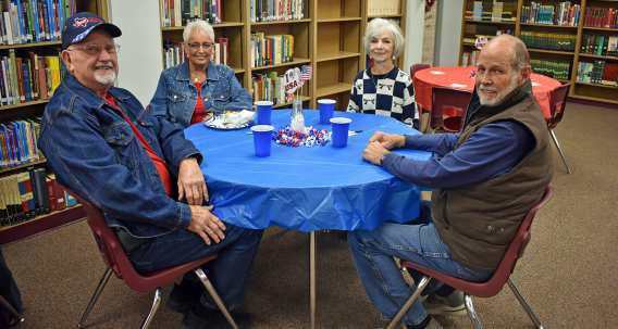 Local veterans were treated to a Baked Potato lunch, sponsored by the Littlefield Student Council. (Photos Courtesy of Trisha Nelson)
