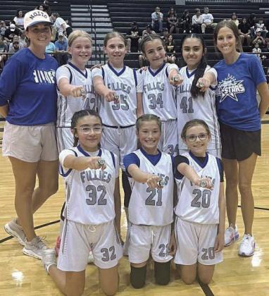 The 5th and 6th Grade Olton Fillies basketball team won the Muleshoe Small Town Showdown last weekend. (Submitted Photo)
