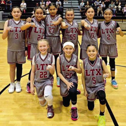 The 4th Grade Littlefield Girl’s basketball team won the Muleshoe Small Town Showdown last weekend, going undefeated. (Submitted Photo)