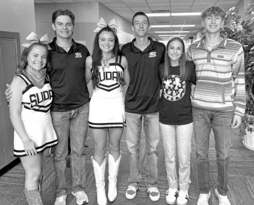 The 2025 Sudan Homecoming Queen Candidates are as follows (L-R): Carly Groetken escorted by Caleb Groetken; Emry Humphreys escorted by Kooper Edwards; and Emerson Pratt escorted by Aspen Reyher. (Submitted Photo)