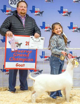 CLAIRE SENTER - Reserve Grand Champion Goat