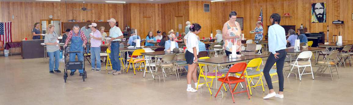 Lamb County Senior Citizens Center is available to rent. They also serve pot-luck meals on Wednesday’s at noon; the fee for those lunches is $6. (Staff Photo by Grata Reber)