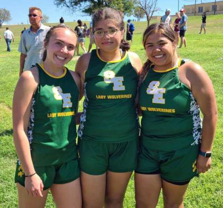 The Springlake-Earth JV girl’s cross country team ran at the Lubbock ISD Invitational on Saturday. (Submitted Photo)