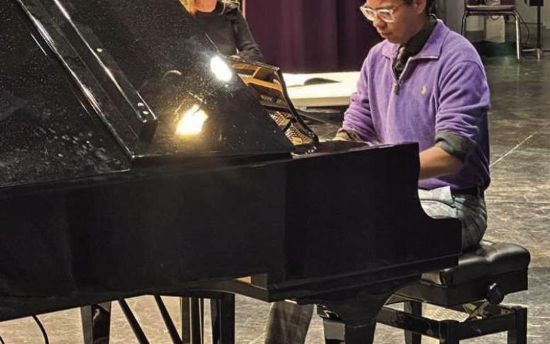 Jordan Randle performed his piano solo at the UIL Region Solo &amp;amp; Ensemble Contest held on Feb. 21 at Talkington in Lubbock. He earned a Division 1 Gold Medal for his memorized performance of Frederic Chopin’s Nocturne No. 2. This qualifies him for the UIL State Solo &amp;amp; Ensemble Contest that will be held in May. (Shown Jordan Randle and Jeni D. Brunson) (Submitted Photo)