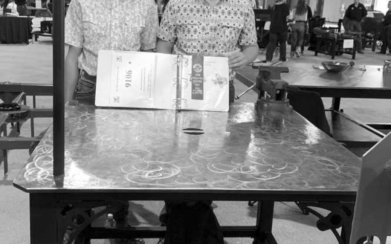 Uriel Ibarra and Erik Trejo placed second in their division at the Austin Agriculture Mechanics competition on the weekend of March 7, 2026. (Submitted Photo)