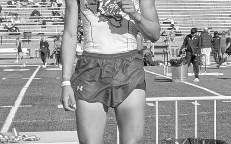 Littlefield junior, Noah Villanueva, set a new PR in the 1,600-meter run on Saturday with a time of 4:43, which earned hit 3rd place at the Amarillo Relays. He also placed second in the 3,200-meter run on Friday. (Submitted Photo)