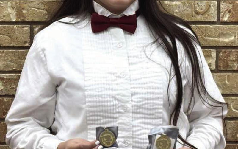 Melany Marquez competed at the UIL Region Solo and Ensemble Contest held at Abernathy on Feb. 27th, where she qualified for the State Solo and Ensemble Contest with her Mallet solo as well as part of the Percussion Ensemble. (Submitted Photo)