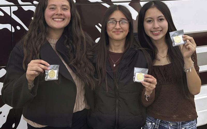 1st Division, State Qualifier Clarinet Trio: Brianna Aleman, Bailee Griffin and Alyson Hernandez. These students competed at the UIL Region Solo and Ensemble make-up contest on March 3rd. They qualified for the State Solo and Ensemble Contest. (Submitted Photo)