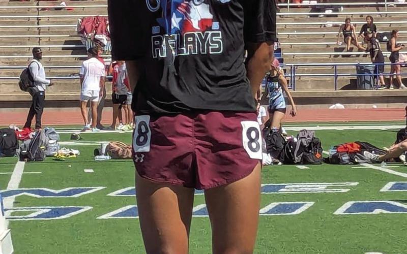 Littlefield’s Noah Villanueva placed second in the varsity boy’s 1,600-meter run and placed third in the boy’s 3,200-meter run with a new PR of 10:06, last weekend at San Angelo. (Submitted Photo)