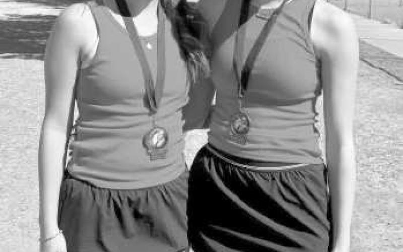 3rd place JV Girl’s doubles, Madi and Kaleigh